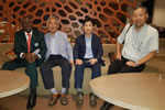 Le Président BAMBA Cheick Daniel en compagnie du Président de la World Police Taekwondo, KISEON Kim, et quelques-uns de ses collaborateurs